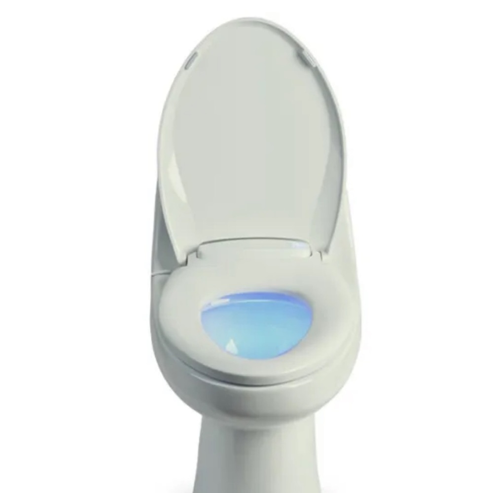 LumaWarm - ELONGATED Heated Electric Warm Toilet Seat Nightlight WHITE